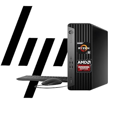 WOWPC Customized HP Elite 805 G9 SFF Business Desktop Computer, AMD Ryzen 5 8500G, 16GB DDR5 512GB SSD, Up to 64GB RAM 4TB SSD, Radeon 740M Graphics, Dual 4K Display Support, USB-C, HDMI, Windows11Pro