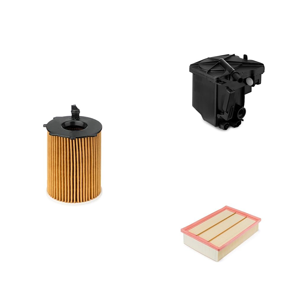 UFI Filters, Filtro Olio 25.037.00 + UFI Filters, Filtro Gasolio 24.027.00 + UFI Filters, Filtro Aria 30.246.00 + UFI Filters, Filtro Abitacolo ai Carboni Attivi 54.158.00