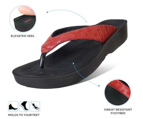 Image of AEROTHOTIC Comfortable Arch Support Flip Flops for Women Orthotic Sandals