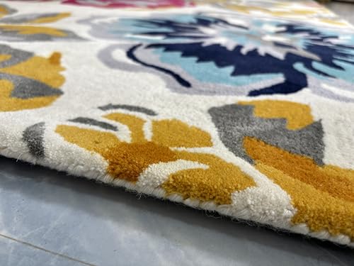 Image of Soft Pure Woolen Modern Collection Tufted Carpet for Living Room,Bedroom'Kitchen and Hall (8 X 10) Feet