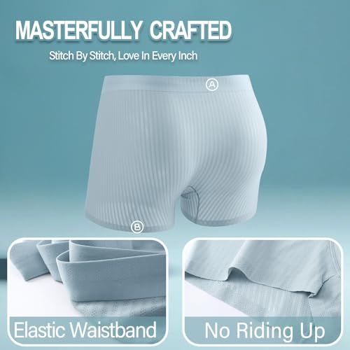 Mens Trunks Underwear Soft Breathable Moisture-Wicking Trunks Mesh Soft Support Pouch Underwear for Men 6 Pack3