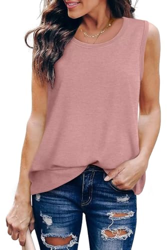 KISSMODA Womens Flora Print Tank Tops Ribbed Summer Shirt Sleeveless Summer Casual Women Blouses(S-3XL)