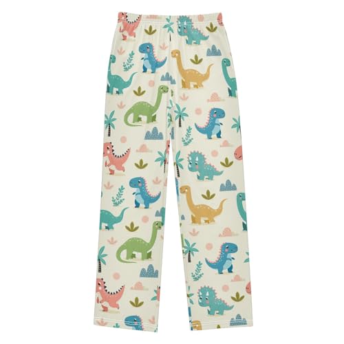 Cartoon Dinosaur Pajama Pants Wide Leg Pj Bottoms Lounge Comfy Soft Casual Sleep Pants
