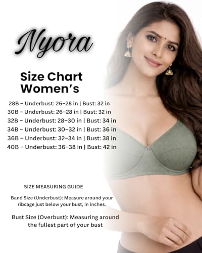 Image of Women's Cotton Medium Padded Bra | Soft & Breathable Fabric | Full Coverage Everyday Comfort Bra | Adjustable Straps & Back Hook Closure