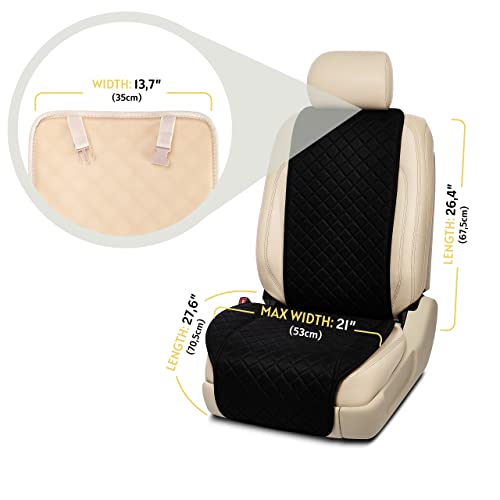 Ivicy Linen Car Seat Cover For All Seasons Soft & Breathable Front Premium Covers With Non-Slip Protector Universal Fits Most Automotive, Van, Suv, Truck - 1 Unit #TOP6