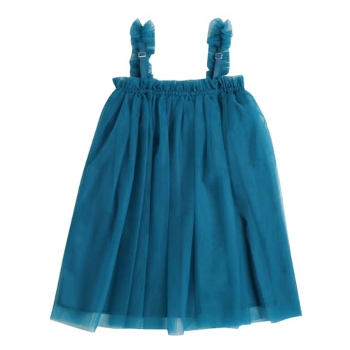Image of Hopscotch Baby Girls Knee Length Casual Dresses in Turquoise Color