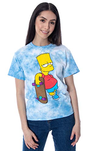The Simpsons Juniors' Bart Simpson Tie-Dye Skimmer T-Shirt
