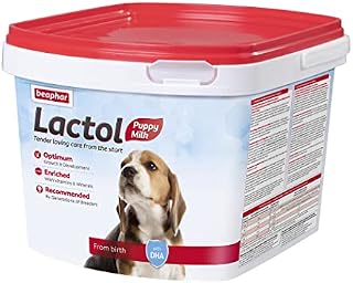 Beaphar | Lactol Puppy Milk | Milk Replacer | Complete Feed for Newborn & Weaning Puppies | DHA | Vitamins & Minerals | Hand Rearing | For Puppies from Birth | 2kg