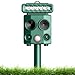 Produktbild Katzenschreck Ultraschall Tiervertreiber, 4 Modi Solar Katzenvertreiber mit PIR-Bewegungsmelder und LED Blinklicht, Solar und USB-Laden, Wasserdicht Marderschreck für Katzen,Hunde,Vögel,Wildtiere