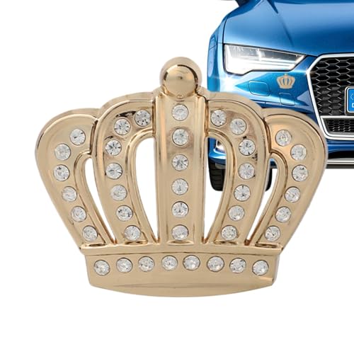Vibhgtf - Emblèmes de voiture avec couronne de princesse, autocollant de badge 'emblème 'auto avec couronne, Autocollants de décalcomanies Emblème Badge de voiture, Auto Auto Chrome Couronne Emblèmes Badges A