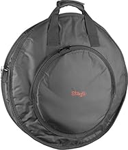 Designed for Cymbals up to 22" in Diameter Reinforced Black Nylon Shoulder Strap