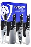 Dalstrong Charcuterie & Cheese Knife Set-4pc-Gladiator Series Elite-Mini Cleaver, Serrated,Round-Tip,Forked Cheese Knives Set-G10 Handle-Soft & Hard Cheese-Sheath-NSF Certified