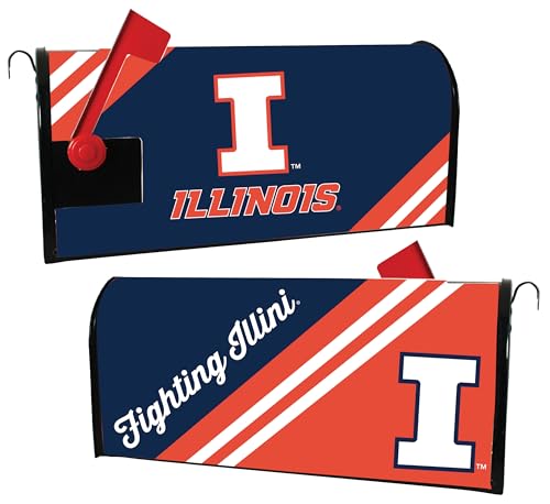 Illinois Fighting Illini Magnetic Mailbox Cover - Officially Licensed Collegiate Product
