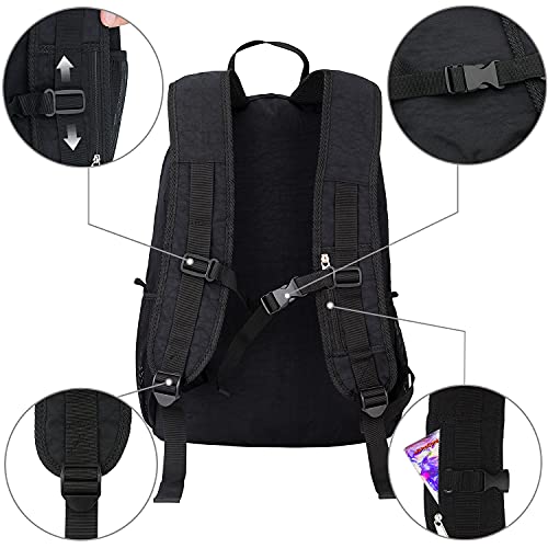 Aomay Baby Diaper Bag Backpack For Mom, Multifunction Nappy Changing Bags, Waterproof, Travel, Maternity, Large Capacity (Black-Foldable 15L) #TOP5