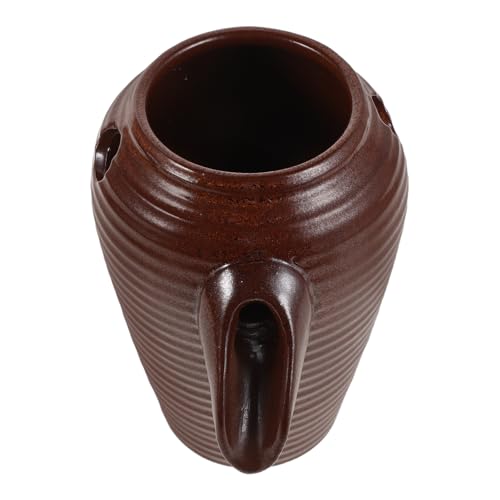 OSALADI Jarrón de Cerámica para Fuente de Agua 14,7x10x10 Cm Sistema de Circulación Diseño para Jardín y Acuario Decoración de Fuente de Patio al Aire Libre