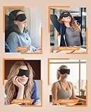 Heated Eye Mask, Warm Eye Compress, 3 Heat Levels Cordless Heated Eye Mask for Men Women, 1000mAh Rechargeable Battery, Detachable Design and Washable (Black) - Image 4