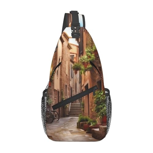 Bolso Cruzado de Pecho Negro Unisex para Senderismo miniatura 1