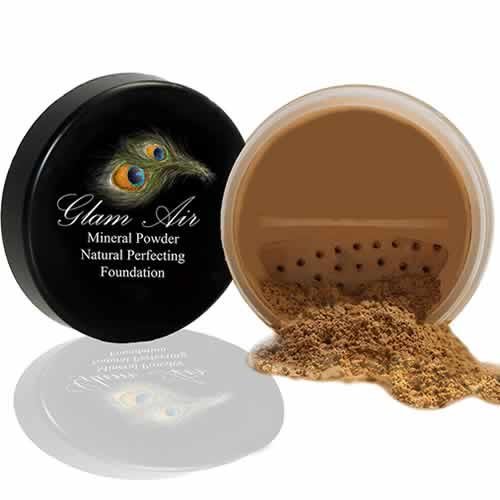 Glam Air Airbrush Makeup Matte Foundation Water-based Makeup (0.25 Oz.) - Ideal for Normal to Oily Skin - Mineral Powder-Light Medium