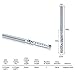 HQMaster CNC Router Bit 10 Pack 1/8” Shank Spiral Upcut Router Bit 1 Flute End Mill Set Milling Cutter 3.175mm Cutting Single Flute Tungsten Steel Engraving Tool for MDF Acrylic PVC Wood Density Board