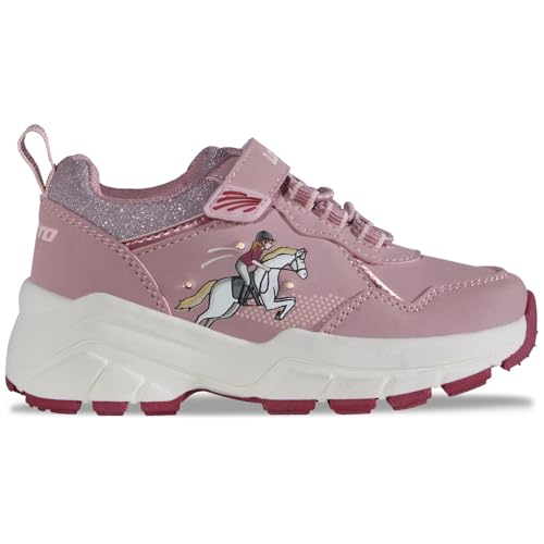 Basket enfant taille 33 chaussure de sport mixte LOTTO rose foncé Alvara K