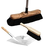 Rosshaarbesen mit Teleskopstiel und Thermometer Set