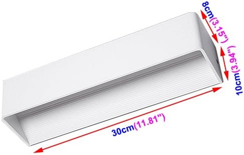 10W Pure White LED Indoor Wall Mounted Decorative Light Fixture Up/Down Lamp White