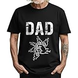 Custom Fist Bump Dad Grandpa Shirt Personalized Fathers Day T Shirts with Names, Customized Best Dad Ever Gifts for Papa