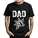 Custom Fist Bump Dad Grandpa Shirt Personalized Fathers Day T Shirts with Names, Customized Best Dad Ever Gifts for Papa