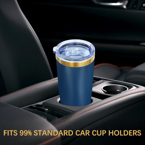 Image of 20 oz Insulated Tumbler Bulk Stainless Steel Tumbler,Navy,6 Pack