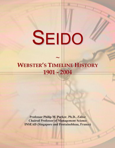 Seido: Webster's Timeline History, 1901 - 2004