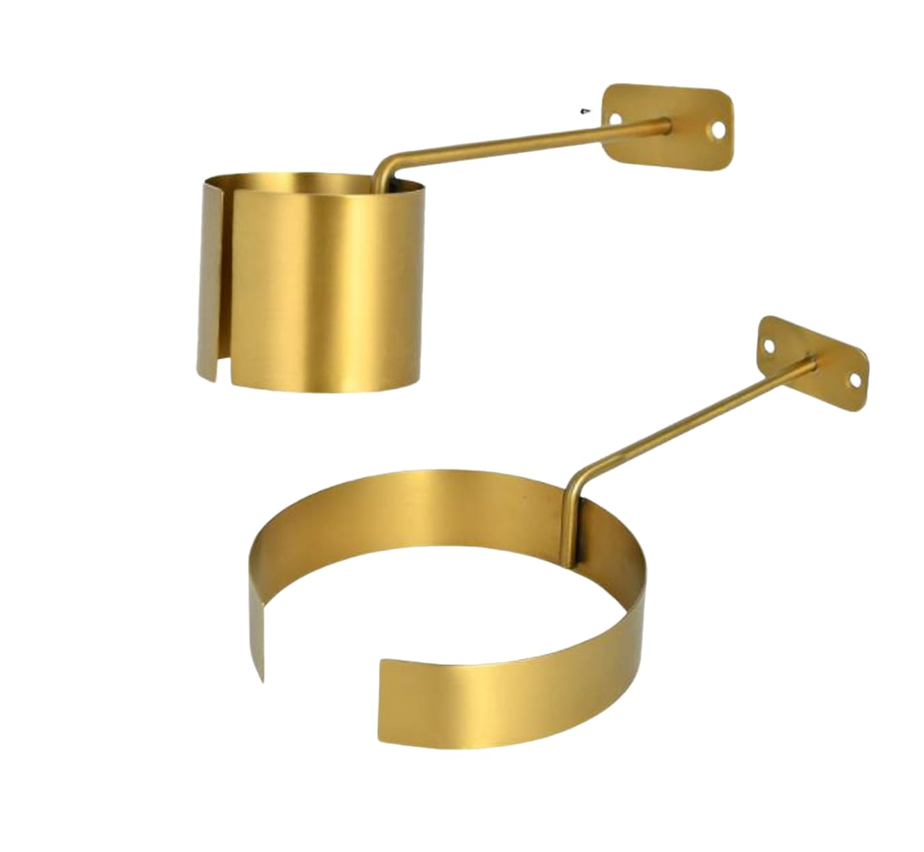 YJIUYUANQ Collar Cuff Display Stand Stainless Steel Collar Shirt Collar Support System - Works Great with Collar Stays - for Men and Women Dress Shirts, 2 Design, Gold Color