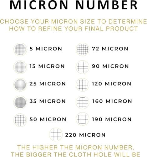 Rosin Bags 7,5x15cm Nylon Presstasche – Gefaltet & Genäht – Mesh Filter Beutel für Rosin Press & Öl Extraktion – Hitzebeständig bis 150°C – 10er Set (15)