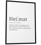 Papierschmiede® Definition: Heimat, 30x40 cm, Poster für 