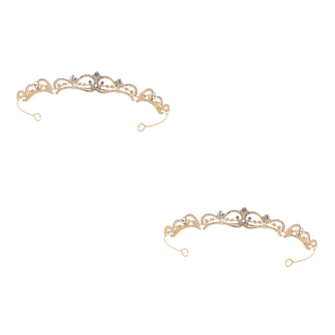 Healeved 2 Uds Tocado De Novia Coronas Para Mujeres Tiara Nupcial Tiaras Para Mujeres Tiara Para Novia Boda Nupcial De Boda Tiara De Boda Accesorios Para El Cabello De Boda