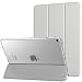 Produktbild MoKo Hülle Kompatibel für New iPad Air (3. Generation) 10.5" 2019/iPad Pro 10.5 2017 - PU Leder Tasche Schutzhülle Transluzent Rücken Deckel, mit Auto Schlaf/Wach Stanfunktion, Silber