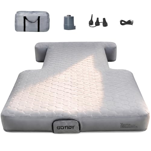Truck Bed Mattress 5.5-5.8ft for Full-Size Pickup TENSILE SHELL Extra Sturdy & Comfortable Truck Bed Air Mattress Customized Tundra/ F150/ Silverado/ Ram1500 with Detachable Air Pump for Road Trip