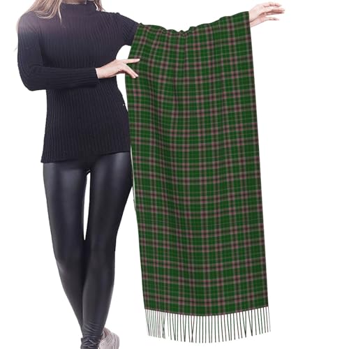 Clan Gray Tartan Imitation Cashmere Tassel Scarf Winter Scarf Autumn Softest Classic Warm2