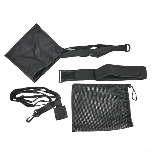 Paracadute regolabile per nuoto e allenamento della forza, cintura di resistenza in nylon con gancio e passanti, attrezzatura per allenamento resistente all'acqua per nuotatori adulti in piscina (40