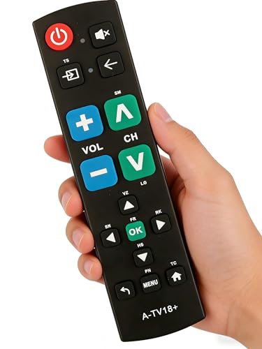 Big Button Universal TV Remote Simple Easy to Use, Great