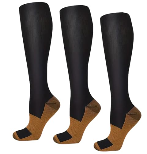 Jopvvic 3 Sets Compression Socks for Women Men Running Essentials