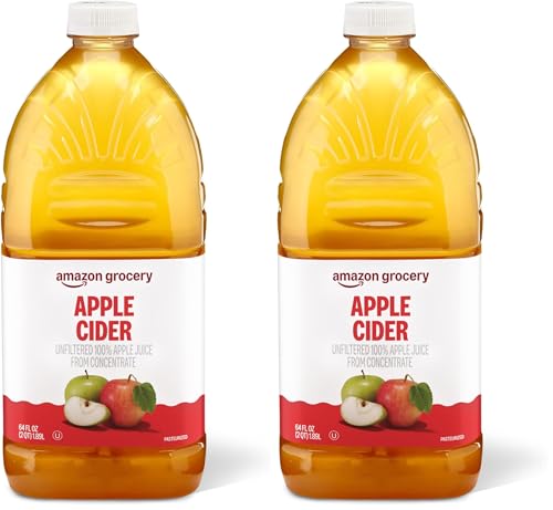 Amazon Grocery, Apple Cider, 64 Fl Oz (Pack of 2)