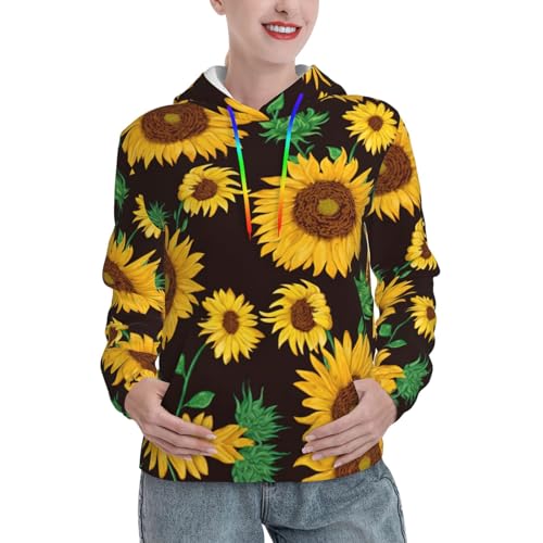 Sweatshirts pour femmes avec capuche et cordon pour rester au chaud avec style en automne