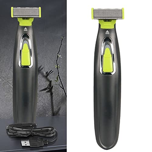 Yemirth Electric Razor,Electric Beard Trimmer Usb Charging Low Noise Double Sided Teeth Washable Men Beard Trimming Tool For Home Travel #TOP6