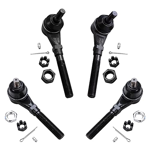 Image of Detroit Axle - 4WD Front End 14pc Suspension Kit for Ford F-150 F-250 | Expedition Navigator, 2 Upper Control Arms 2 Lower Ball Joints 2 Sway Bars 4 Tie Rods 2 Sleeves 1 Pitman 1 Idler Arm