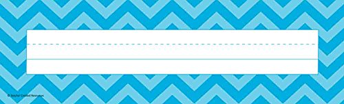 Teacher Created Resources Aqua Chevron Name Plates