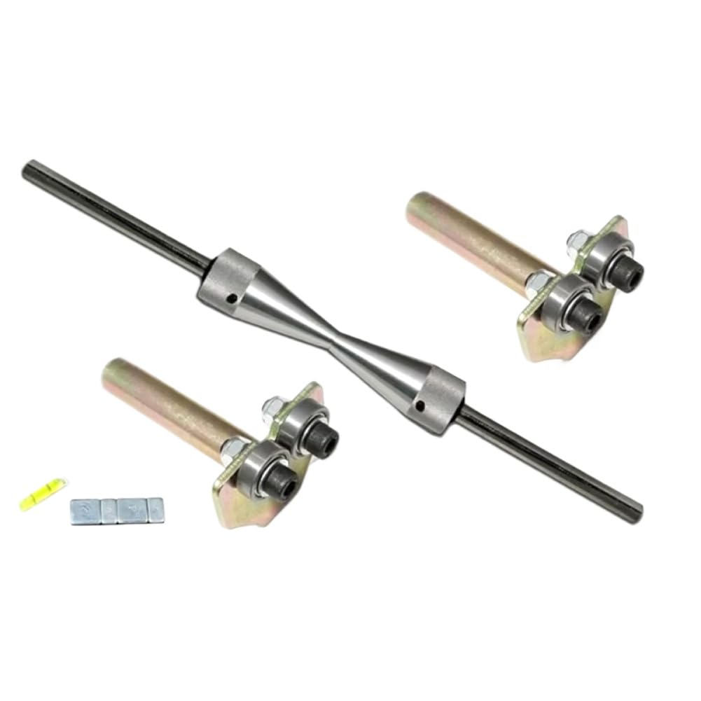 Kit de equilibrador de Ruedas Compatible con Llantas de Motocicleta y Bicicleta para alineación de neumáticos y Ruedas