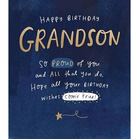 Pigment Productions Grandson Birthday Card Cover