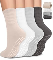 5 Dark Grey/Beige/Light Grey/White- 4 Pairs
