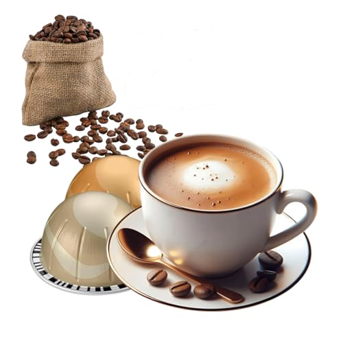 Home Cafe Premium Coffee Capsule Pods Pack (Sweet Vanilla+ Golden Caramel) 20 Count