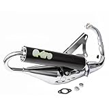 Auspuff Tecnigas Q-TRE Chrom für - mit ABE Peugeot, Buxy, Elyseo, Elystar, Looxor, Speedake, New Vivavity, Vivacity, Speedfight 1, 2, Squab, Splinter, TKR, Trekker, 50